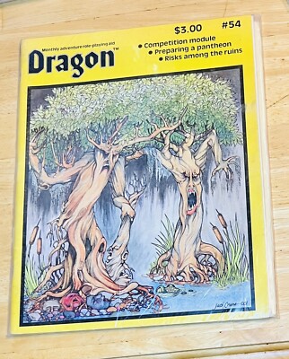 TSR Dragon Magazine #54 D&D AD&D Ruins Weapons Damage Cavern Quest Module