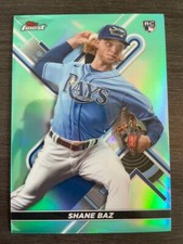 2022 Topps Finest Shane Baz #4 Aqua Refractor RC serial /199