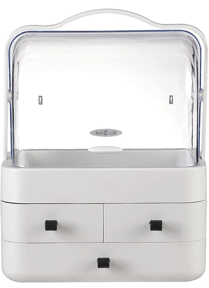 PORTA TRUCCHI PORTATRUCCO ORGANIZER MAKE UP CASSETTI COFANETTO COSMETICI TRUCCO - Immagine 4 di 4