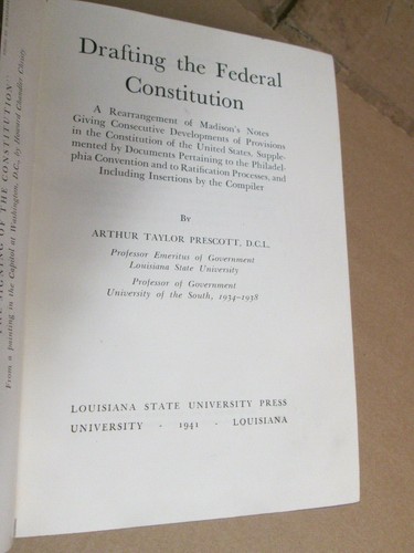 Arthur Prescott Taylor DRAFTING THE CONSTITUTION 1941 - Picture 2 of 2