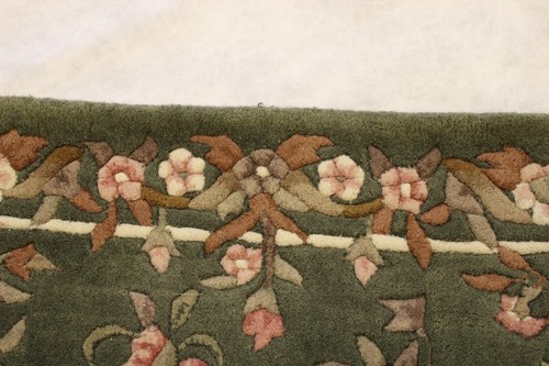 3'6"" x 5'5"" ft. Colorida alfombra oriental tinte vegetal mechonada a mano - Imagen 5 de 7