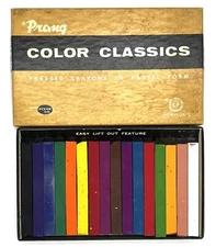 Prang Classics Pressed Pastel Crayons in Pastel Form 16 Colors by Dixon 3”