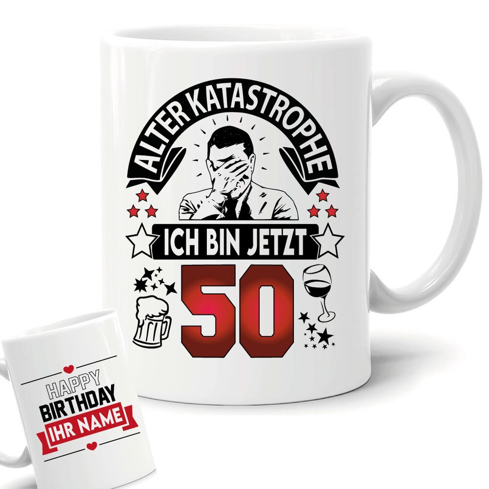 Geburtstags-Krawatte Zum 30., 40., 50. Geburtstag – Personalisiert, Schneller Reißverschluss & Stylisch
