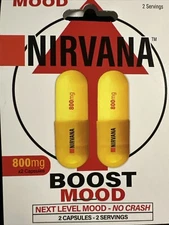 Nirvana XR 750mg, Energy Focus Concentration, 5 Packs - 10 Capsules - FREE SHIP