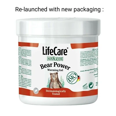 KRAUTER Warming Gel, Bear Power, with BIO plants, Life Care®. Acts immediately 250ml