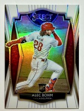 Alec Bohm 2021 Panini Select Premier White Prizm Numbered /50 Rookie RC #103