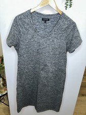 The Limited Heather Space Dye Gray Shift Stretch Dress Size M