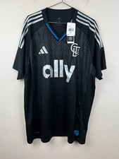 Adidas Charlotte FC 2025 Away Jersey Men  s Size M Black Slim Fit CLT MLS NWT