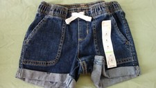 Girls 4-12 Jumping Beans Roll-Cuff Woven Shorts Medium Wash Size 4 18