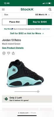 jordan 13 island green stockx
