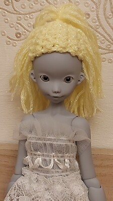 Perücke für BJD (Popovy Sisters Puppen, Chibilana, Momonita) Zitrone/Kurz/Stil