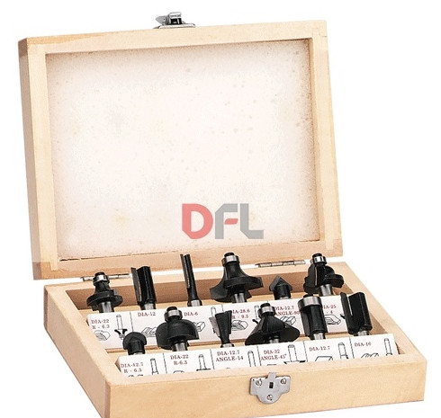 Set Frese Einhell 12 Pezzi per Legno - Gambo 8mm - Prezzo Shock - 2