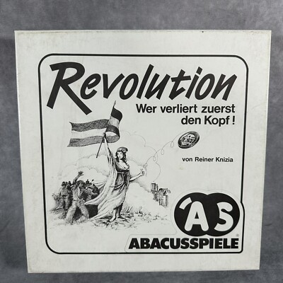 Abacus Boardgame Revolution (German Ed) Box VG+/EX 100% Complete