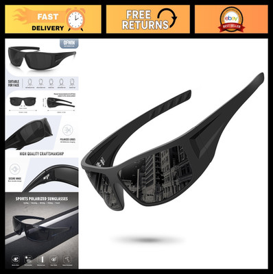Polarized Sports Sunglasses UV400 Protection for Men & Women - Unbreakable Frame