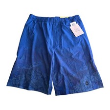 Realtree orageous wave scuba blue swimming board shorts Boys sz XL