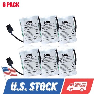 6X 7.2V 3HAC044075-001/01 SMB Battery for ABB Robot CPU ABBTA521 ABB3HAC16831-1