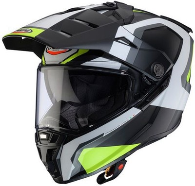 Caberg Tanami - Scram Matt Black/Grey/White/Yellow Fluo Motorcycle Helmet