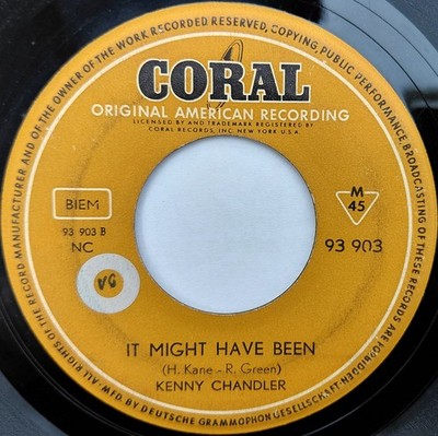 Kenny Chandler - Yours / It Might Have Been - D-Coral 93903 (Export)