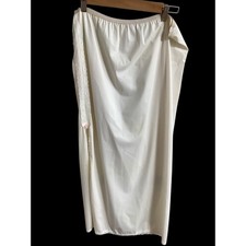 Gaymode Slip Skirt Ivory Lace Trim Nylon Exclusive JCPenney Women's Size M