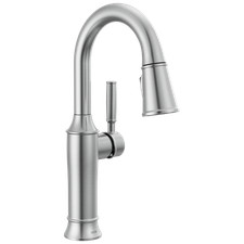 Delta 9984-AR-PR-DST Single Handle Pull-Down Faucet - Lumicoat Arctic Stainless