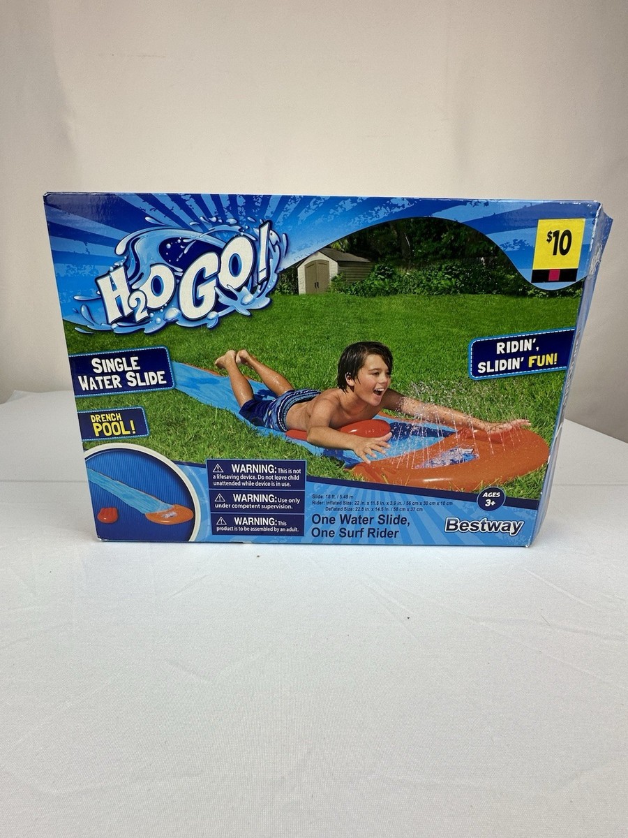 Bestway H20 Go! Single Water Slide Drench Pool 18 Feet - New in