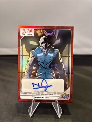 2022 Marvel Platinum Tombstone Creator Auto Red Rainbow Daniel Way