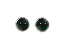 V-Twin 37-8893 Green Glass License Plate Frame Reflectors - Sold in Pairs