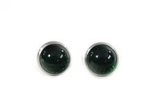 V-Twin 37-8893 Green Glass License Plate Frame Reflectors - Sold in Pairs