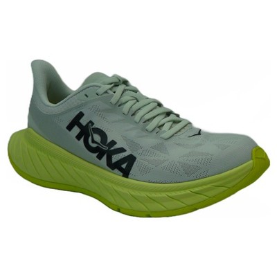Hoka One One Men's  Carbon X 2 Running Shoes Blue Flower Luminary Green US 8.5D