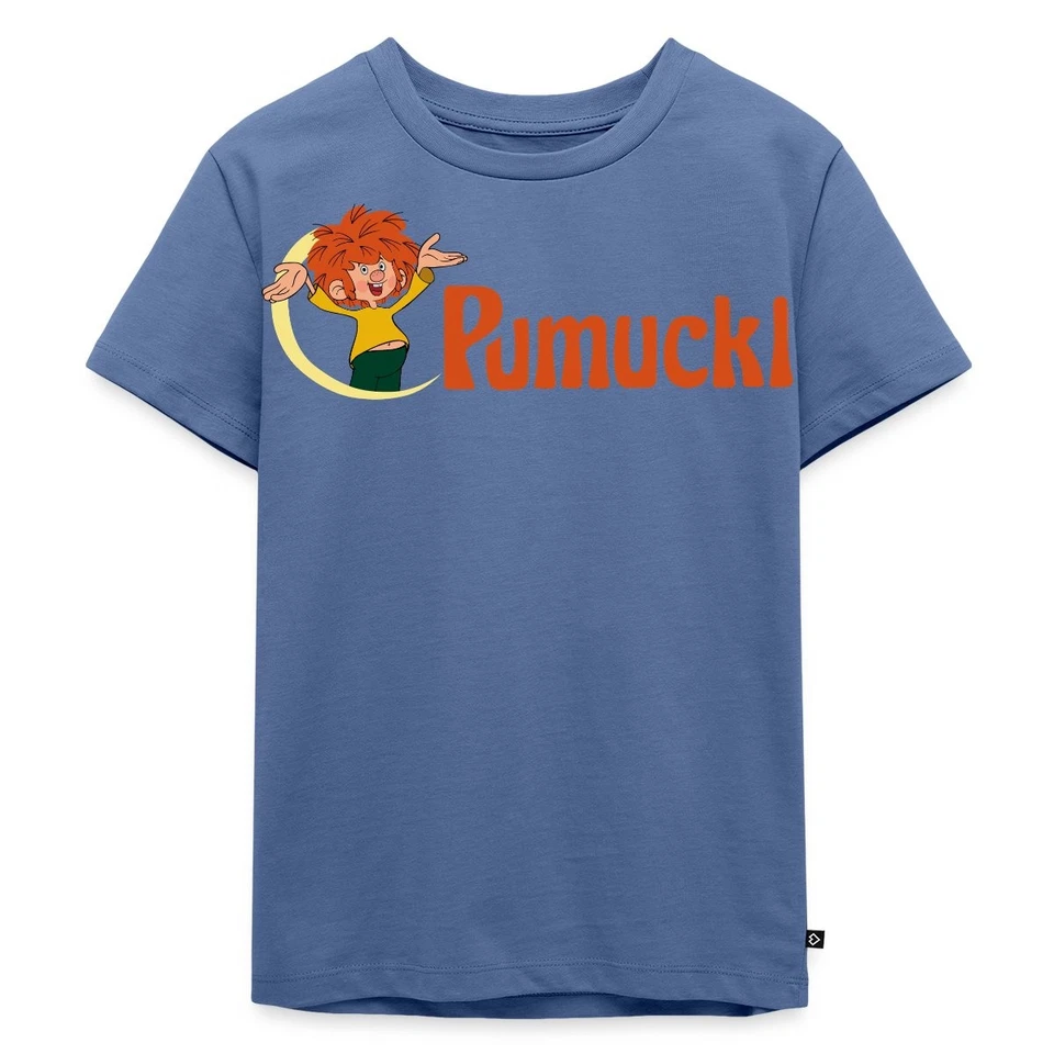SPREADSHIRT Pumuckl Mit Frecher Pose Und Logo Schriftzug Kinder Premium Bio T-Shirt