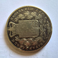 Queen Victoria 1844 Silver Crown is a British Coin Young  Victoria (1837-1901) 
