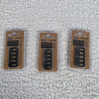 #ad #ad 15 Flints Replacement Blue Hawk Single Striker Lighter Renewals Torch $14.99