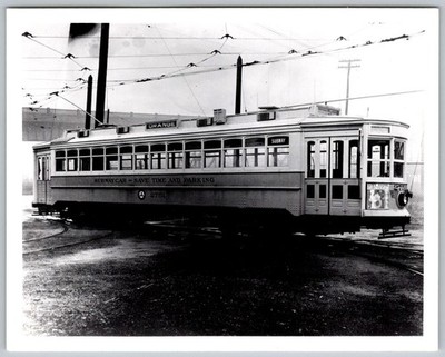 Vtg B&W Snapshot Public Service NJ Subway Car 2751 Orange Line Trolley 1940s