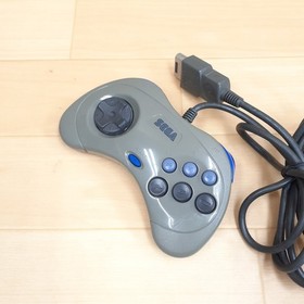 SEGA SATURN Console bundle with 2 controllers & 5 Games Japanese Gray tested