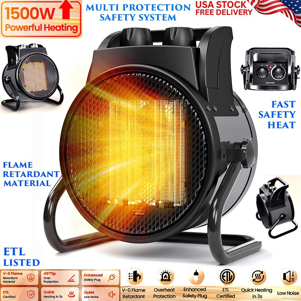 Whole Room Space Heater Portable Fast Heat Etl Listed