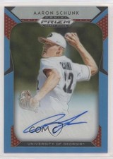 2019 Panini Prizm Draft Picks Carolina Blue 15/30 Aaron Schunk #77 Auto 7iu