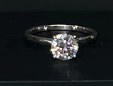 lab created diamond engagement ring size 6.5