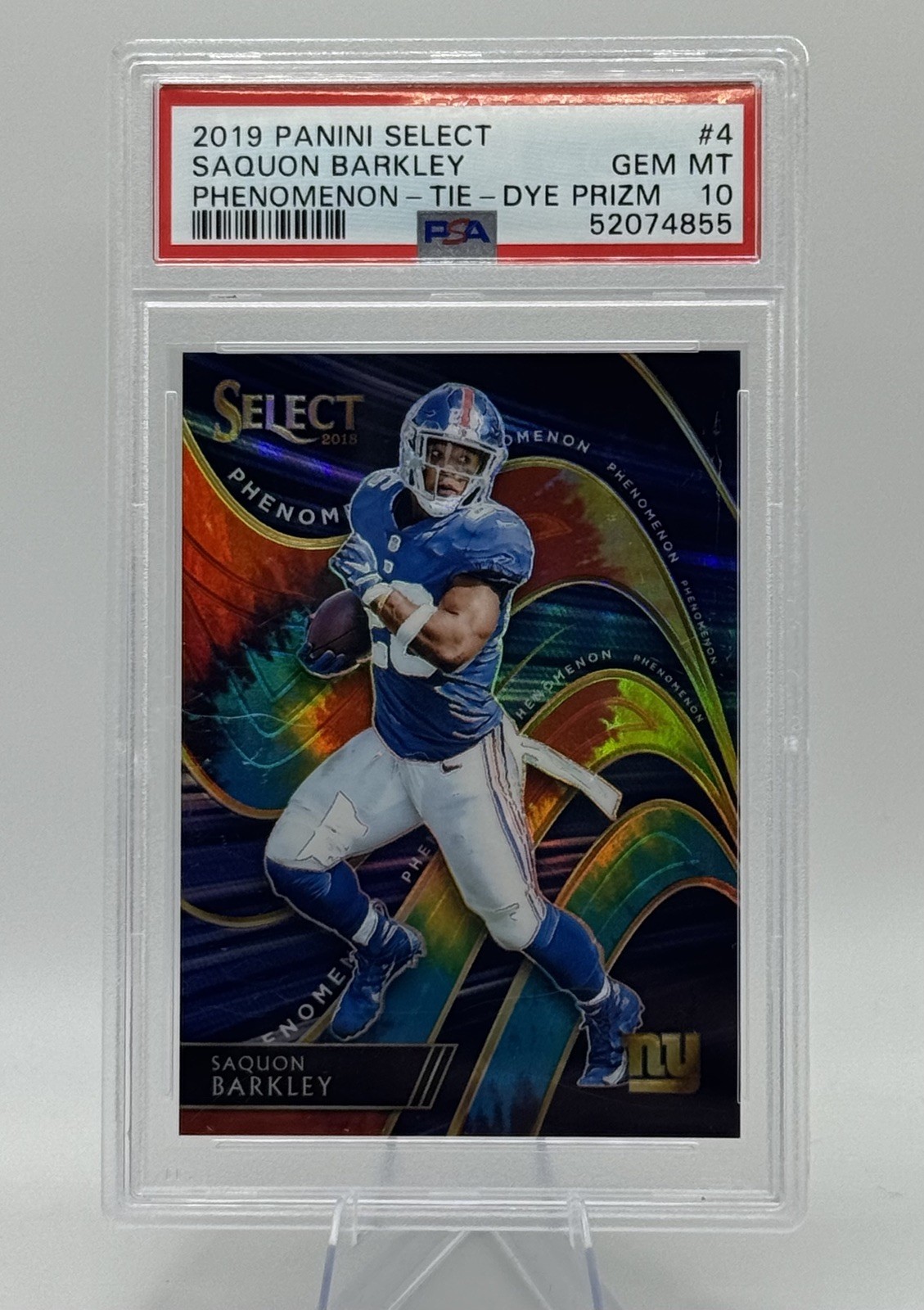 PSA 10 SAQUON BARKLEY Tie Dye RC Select /25 2018 Eagles Giants phenomenon 🔥 🦅