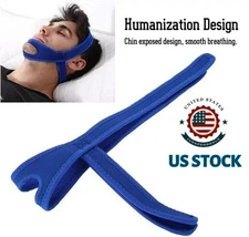 Anti Snoring Chin Strap to Stop Snoring, Jaw Support Belt for Sleep Apnea Relief