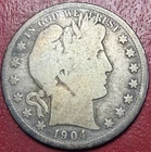 1904-O Barber Half Dollar. Free Shipping