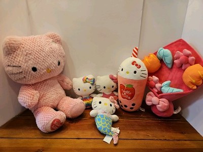 Lot Of 6 Hello Kitty By Sanrio Plush Various Sizes - Build A Bear - Ty - Fiesta 