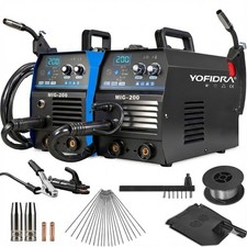 200A MIG-Schweißgerät 220V 3-IN-1 MIG/TIG/MMA Inverter Schweißgerät inkl.Zubehör