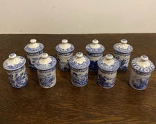 SPODE Blue Room Collection 9 unterschiedliche GEWÜRZDOSEN unbenutzt