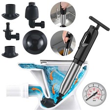 Rohrreiniger Rohrreiniger Pömpel Abfluss Pumpe 4 Ersatzköpfen für Waschbecken