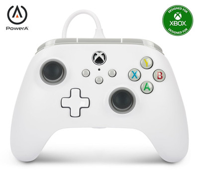 Wired Controller for Xbox Series X|S - White, Gamepad, Wired Video Game Controll