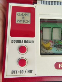 Nintendo Game & Watch Blackjack BJ-60 Handheld Game - 1985 - Read Description