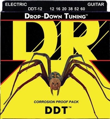 DR DDT-12 Drop-Down Tuning Electric String Set, 12-60