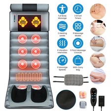 Full Body Electric Massage Mat Shiatsu Heated Massager   Used