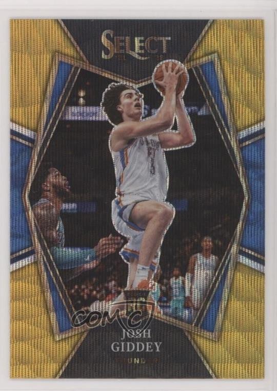2021-22 Panini Select Premier Level Gold Wave Prizm Josh Giddey #143 09r5
