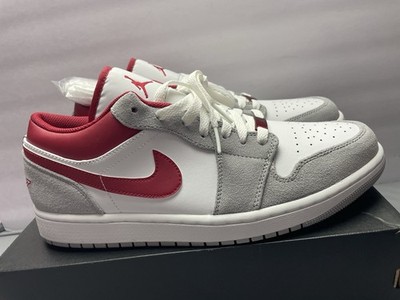 Nike Air Jordan 1 Low SE Light Smoke Grey Red Men